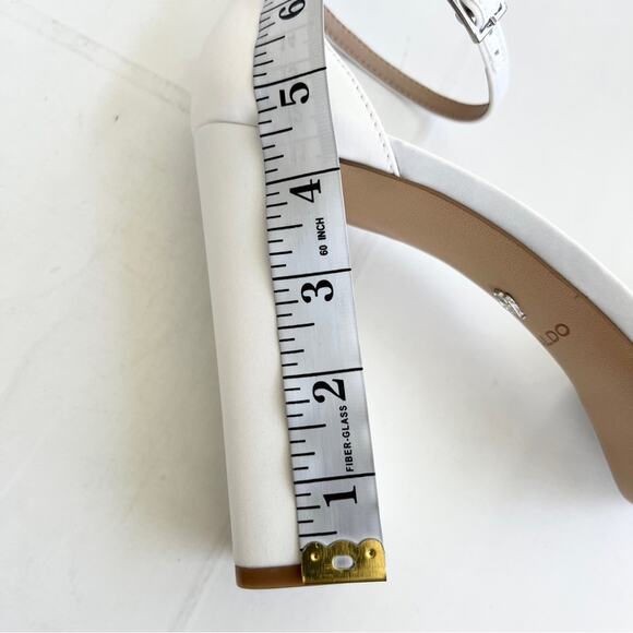 New ALDO Enaegyn2.0 Strappy Heeled Platform Sandal Women’s SIZE 11 White - Picture 8 of 10